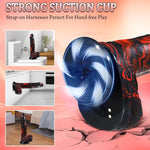 10” Realistic Thrusting Dildo with Vibrations for G-Spot & Anal Stimulation