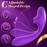 3-in-1 Adjustable Sucking Vibrator for Women, 10 Suction & Vibration Modes