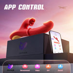 Thrusting Rabbit Vibrator with 7 Thrust Modes, 10 Licking & 10 Vibration Settings