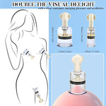 Nipple Suckers Set (1 Pcs 0.78" + 2 Pcs 1.5") for Enhanced Sensitivity, Pressure Play
