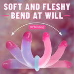12" Dual-Ended Realistic Jelly Dildo – Soft, Lifelike Double-Sided Pleasure Toy