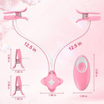 Vibrating Nipple Clamps with 10 Vibration Modes for Intense Pleasure and Stimulation