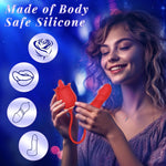 Rose G-Spot & Clit Vibrator β 9 Modes, Thrusting, Licking, Hands-Free Adult Toy