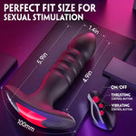 App-Controlled Anal Plug Vibrator for Men & Women, 7 Thrusting & Vibration Modes