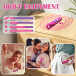 Portable Bullet Vibrator - 10 Modes, Quiet Silicone Personal Massager for Women