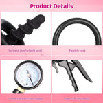 Anal Pump & Expander with Threaded Butt Plugs, Prostate Massage, Vagina Stimulator