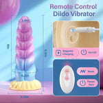 Silicone Vibrating Dildo with Suction Cup, 8 Vibration Modes & Remote Control