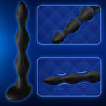 Anal Vibrator Butt Plug Silicone Vibrating Heating Shocking Anal Beads Prostate Massager G-spot Stimulation with 5 Electric Shock Intensities 10 Vibration Modes for Men Women Couples