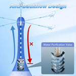 Enema Douche Kit with Bendable Silicone Nozzle & Anti-Backflow Design for Cleansing