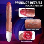 10-Function Thrusting Rabbit Vibrator for Women, Realistic G-Spot & Clitoral Stimulator