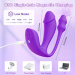 3-in-1 Wearable Vibrator & Anal Plug – App & Remote Control, G-Spot & Clit Stimulator