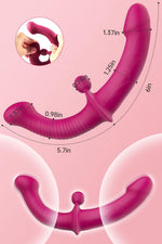 Double-Ended Vibrating Dildo with Ball – 10 Intensity Modes for Ultimate Pleasure