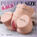 6.6LB Realistic Male Masturbator Doll with Vaginal & Anal Entry for Men’s Pleasure