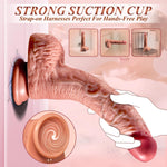 Thrusting Heated Dildo Vibrator β Realistic G-Spot & Anal Stimulator with Suction Cup