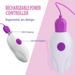 Vibrating Nipple & Clitoral Toy with 10 Vibration & Licking Modes, Rechargeable