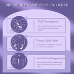 Adjustable Stainless Steel Nipple Clamps with Bells – Non-Piercing BDSM Play