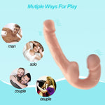 Flexible Double-Ended Dildo – Realistic Strapless Strap-On for Couples & Solo Play