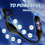 Thrusting Prostate Massager, Remote Control Butt Plug, 9 Vibration Modes for Men