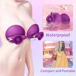 Vibrating Nipple Toy with 10 Vibration Modes, Silicone Bullet Stimulator for Couples