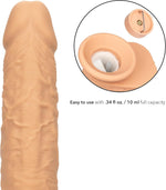 Squirting Vibrating Dildo with Suction Cup – Ivory, Realistic Design for Pleasure