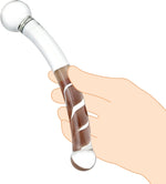 Double-Ended Glass Dildo – 7.87" Realistic G-Spot Wand with Dual Size Ends