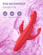 3-in-1 Thrusting Rabbit Vibrator with 12 Modes – G-Spot & Clitoral Stimulation