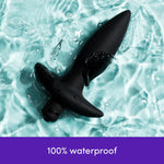 Vibrating Silicone Butt Plug – 3.5" Beginner-Friendly, 7 Modes, Waterproof (Black)