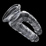 Large Double-Ended Realistic Dildo with Suction Cup for G-Spot & Anal Stimulation