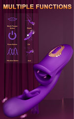 APP-Controlled Rose Vibrator – 9 Modes, Licking, Sucking & G-Spot Stimulation