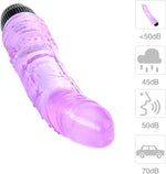 Multi-Speed Jelly Vibrator Dildo – Unisex Adult Toy for Ultimate Pleasure (Purple)