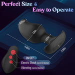 Large Vibrating Prostate Massager with 8 Shock & Vibration Modes – Remote Anal Plug