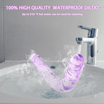 13.4" Flexible Crystal Jelly Double Dildo – Soft Realistic Texture for Versatile Play