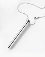 Elegant Vibration Necklace – Discreet Wearable Massager for Luxury Pleasure, Silver