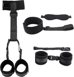 Adjustable BDSM Neck-to-Wrist Restraint Set with Collar & Blindfold for Couples