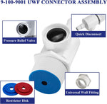 9-100-9001 Universal Wall Fitting Connector Assembly Compatible with Polaris 180 280 280 380 3900 Sport and 480 Pro Automatic Pool Cleaners