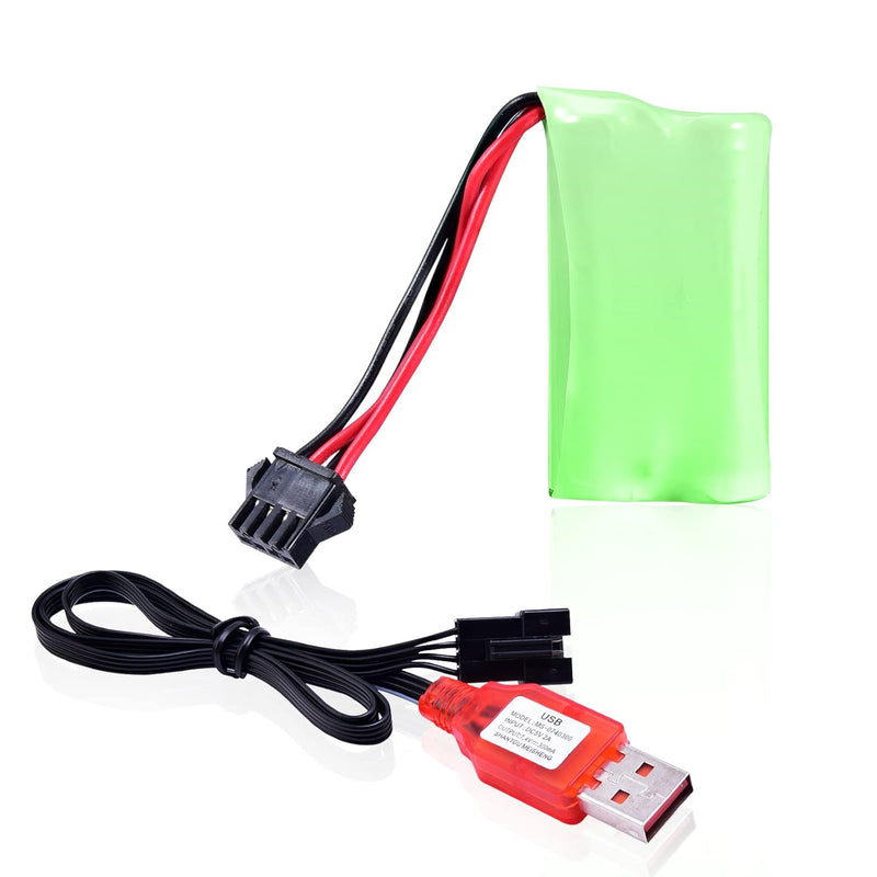 TANSAR Gel Balls Blaster Splat Accessories Battery, Charging USB Cable 4-Pi