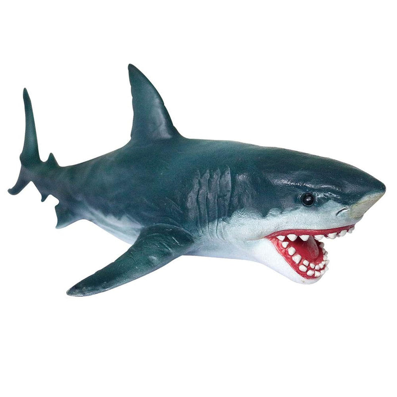 Sea Animal Great White Shark Action Figure Megalodon Shark Model Toy Soft R