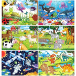 Puzzles For Kids Ages 4-6 4-8, Wooden Jigsaw Puzzles 48-60 Pieces For Toddler Children Learning Educational Puzzles 4 5 6 7 8 Year Toys For Boys And Girls (6 Puzzles)