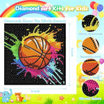 4 Pack Diamond Art Painting Kits for Kids Ages 8-12, 6X6inch, Fun and Easy DIY Craft