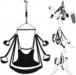 360° Adjustable Couples Suspension Swing with Padded Seat and Ceiling Mount Kit
