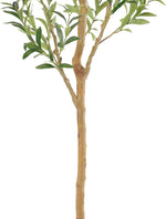 Faux Olive Tree 6ft,Olive Trees Artificial Indoor with Natural Wood Trunk and Realistic Leaves and Fruits. 6 Feet(72in) Fake Olive Tree for Home House Office Décor.