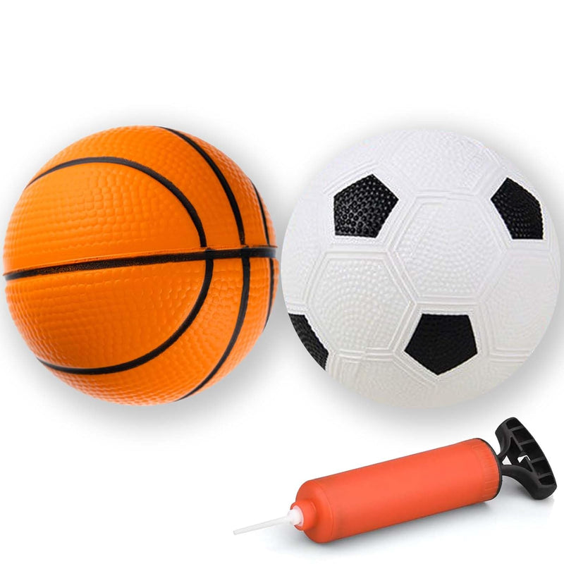 Toddler & Little Kids Basketball, 5" Mini Basketball W/Pump, Small Inflatab