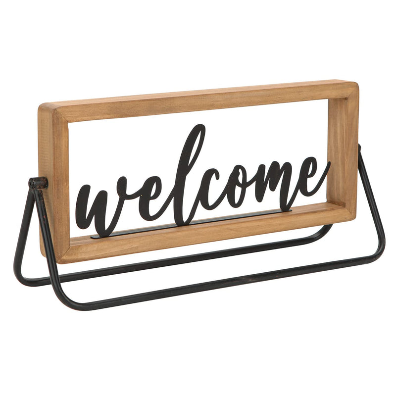 Rustic Wooden Home Sign Decorative Cutout Letters Freestanding Block Word Sign