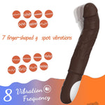 9 Inch Adult Tools For Women Automatic Electric Machine Handheld Silicone Realistic Classic Wand Toys For Women With 7 Finger Shaped Auto Heating