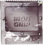 Iron Grip Snug Fit Latex Condoms | Clear, Secure & Comfortable | 24 Count Pack