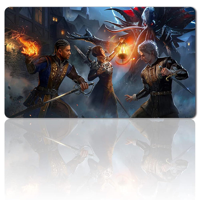 Battle For Baldur'S Gate Gaming Mouse Pad Tcg Playmat, Rubber Anti Slip Base M