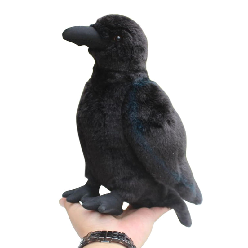 Realistic Crow Plush, Cute Black Raven Stuffed Animal Plush Pillow Toys, So