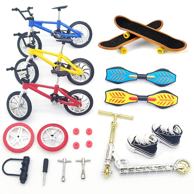 Tech Deck Scooter Mini Finger Toys Set With Shoes Finger Skateboards Mini Bike