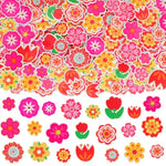 300 Pcs Colorful Flower Foam Stickers for Spring & Summer DIY Crafts