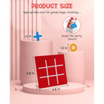 Tic Tac Toe Mini Board Game Toy For Kids And Family,Birthday Party Favors,Goody Bag,Fun Indoor Game Night Activity,Gifts For Students,Easy To Store(Bulk Pack Of 12)